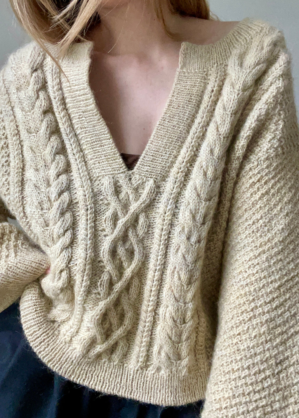 boreas sweater (english) – AEGYOKNIT - KAROLINE SKOVGAARD