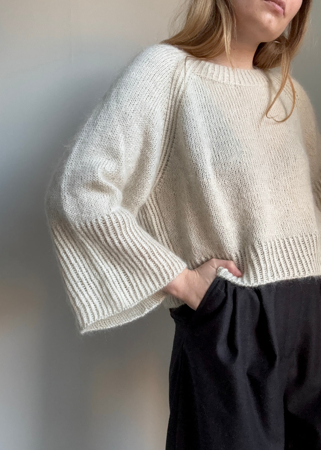 WYM LIDNM セーター ニット LOW GAUGE LOOSE SHAGGY OFF TURTLE